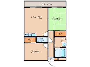 平和台マンションⅡの物件間取画像